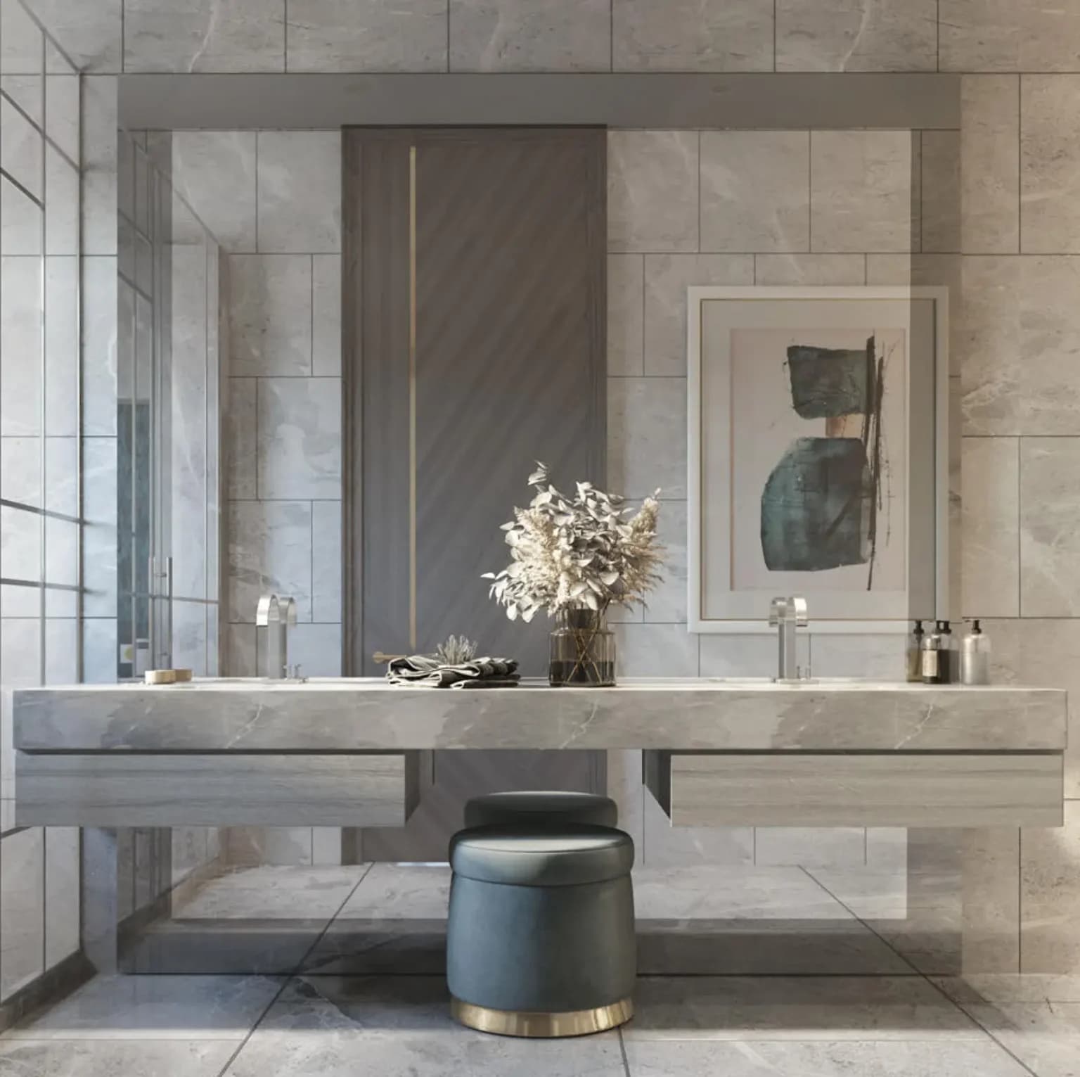 Custom Tile Design for Luxury Bathrooms in Dubai