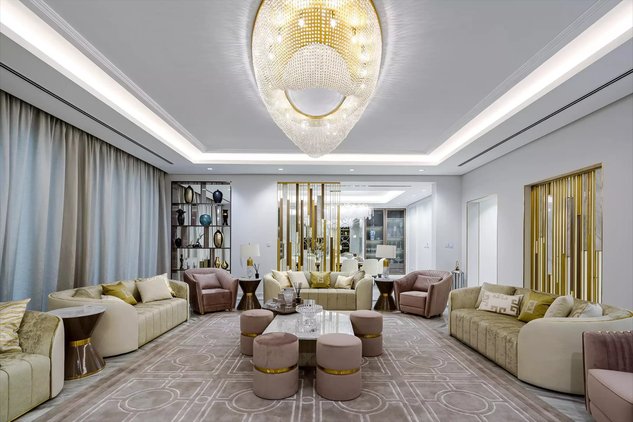 Contemporary Fit-Out for Dubai Living Rooms