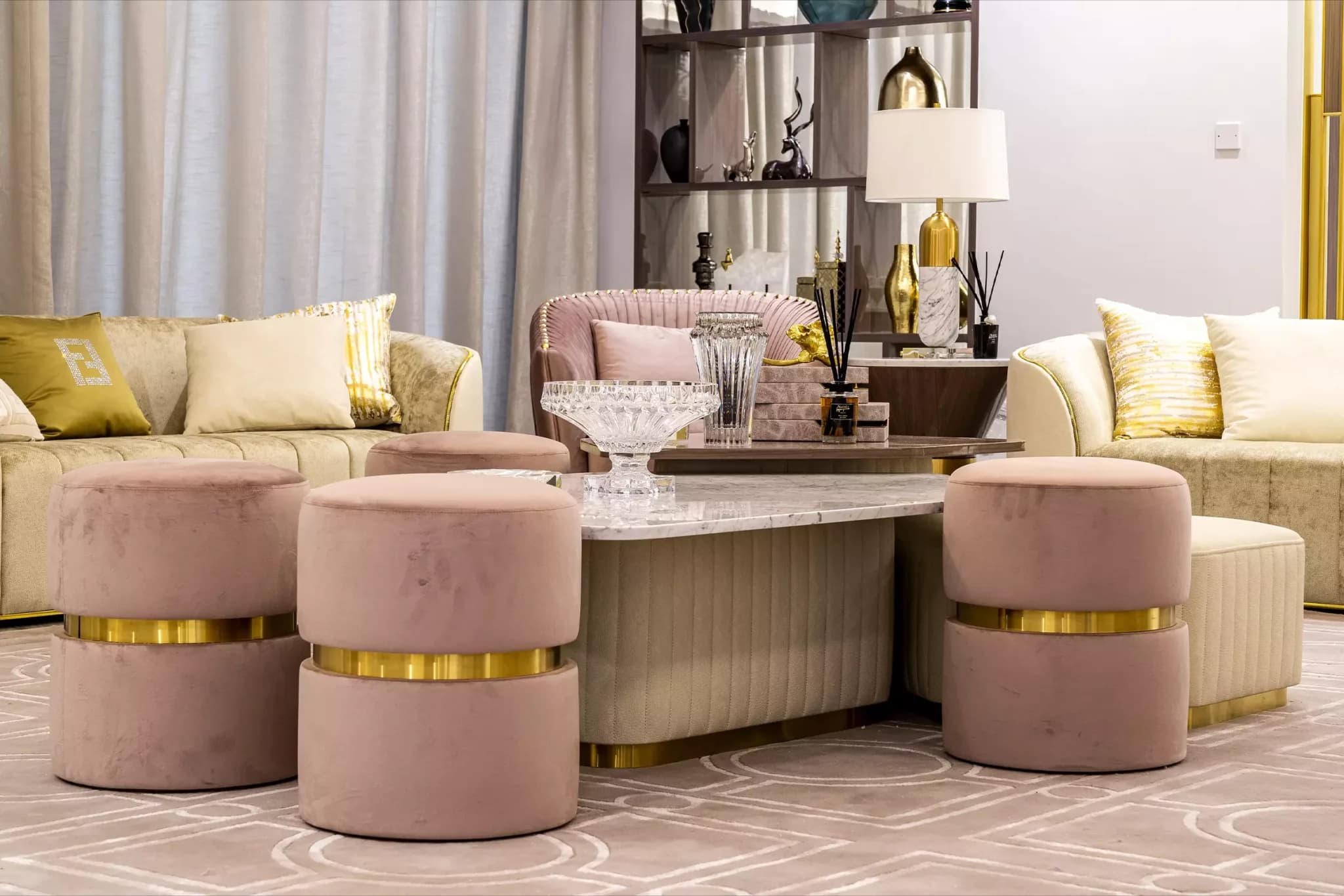 Custom Living Room Furniture Design Dubai