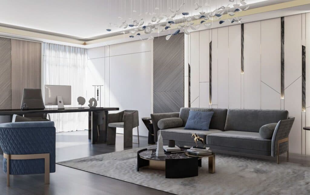 Contemporary Living Room Design Dubai