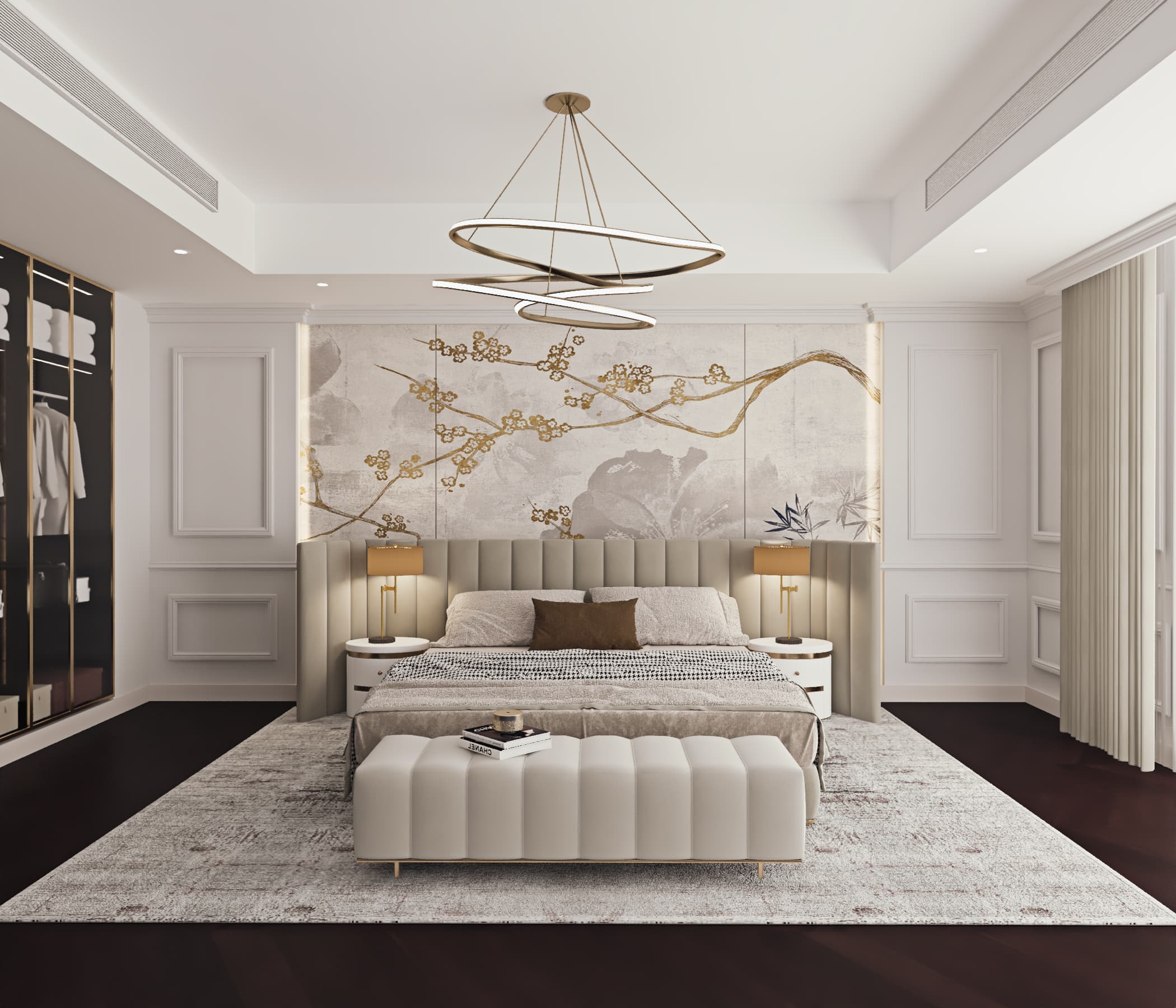 Custom Bedroom Interior Design for Villas in Dubai