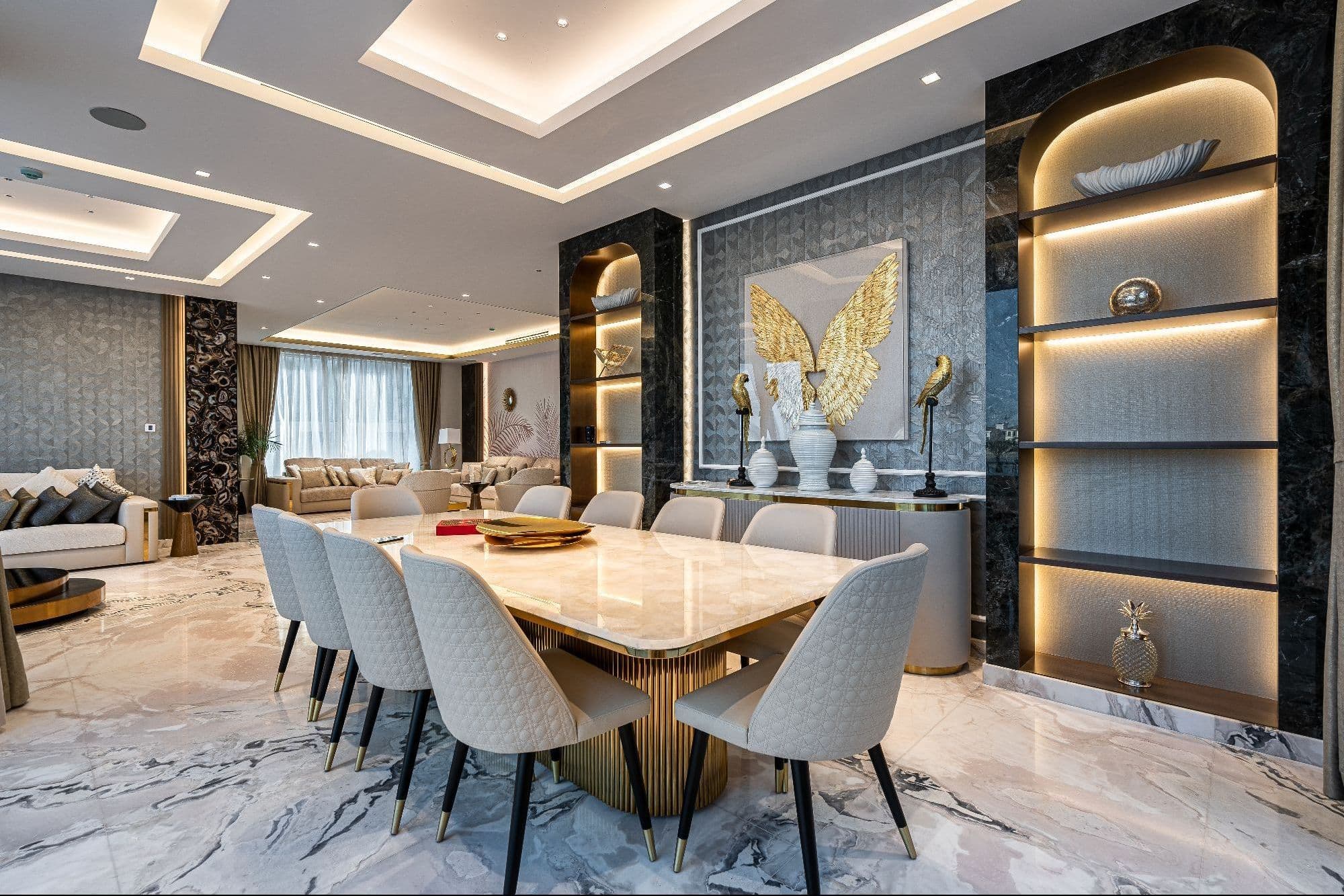 Luxury Villa Interior Design with High-Quality Finishes